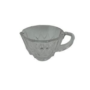 Vintage Val St. Lambert Cut Crystal Creamer Nicole Pattern